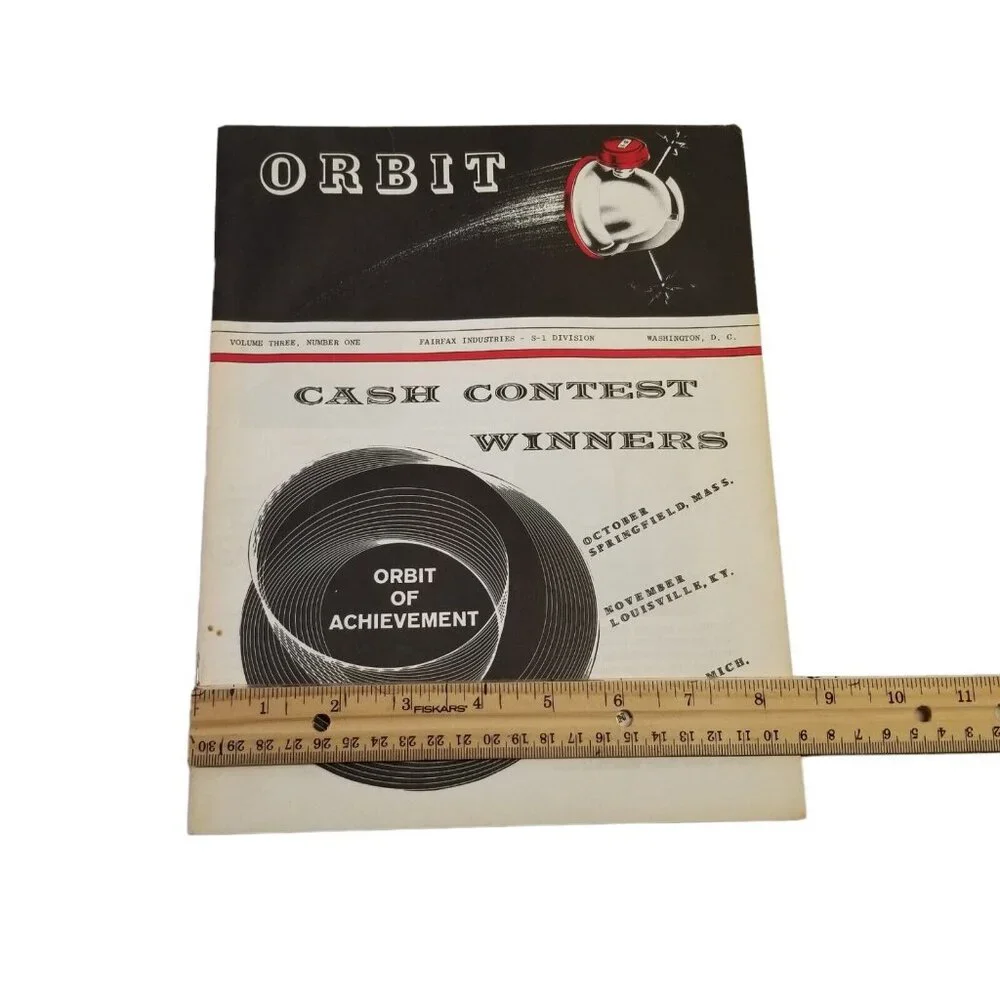 Vtg 1963 Fairfax Industries Orbit Magazine Ca sh Contest Winners Vol 3 Number 1